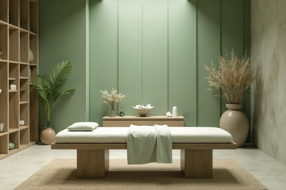 A calm, warm-lit practitioner space, the kind of business FrequencyOS is built to run